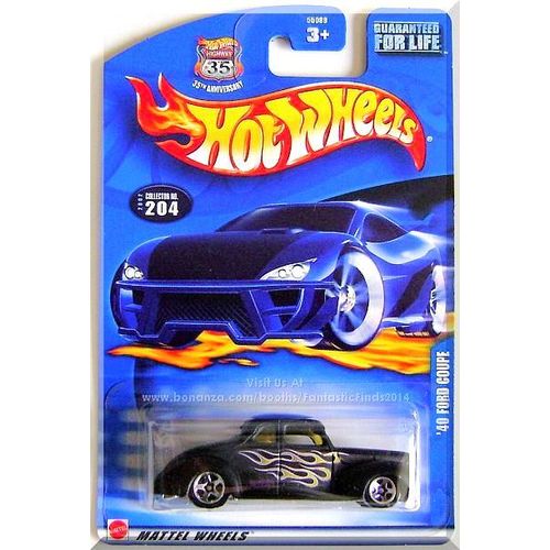 Hot Wheels - '40 Ford Coupe: Collector #204 (2002) *Black Edition / 35th Anniv.*