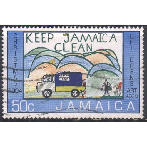 Jamaica 1994 - SG864 - 50c multi - Refuse Collectors - used