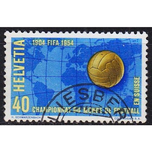 SCHWEIZ SWITZERLAND [1954] MiNr 0596 ( O/used ) Fussball