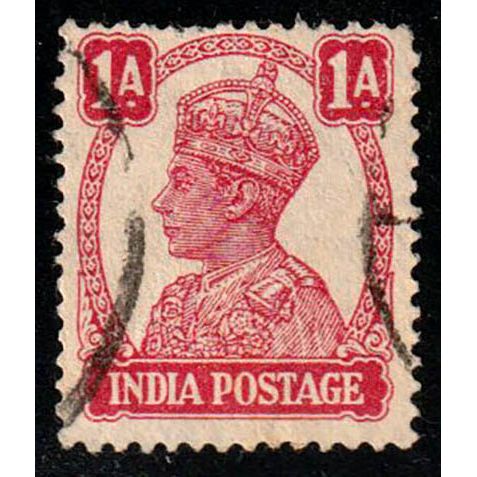 India 1941 King George VI 1A Used Stamp