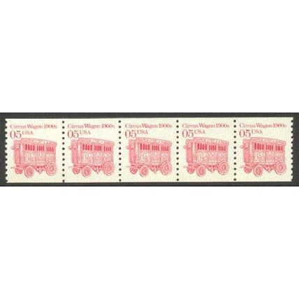 2452 5c Circus Wagon Very Fine MNH Dry Gum PNC 1/5 P0850