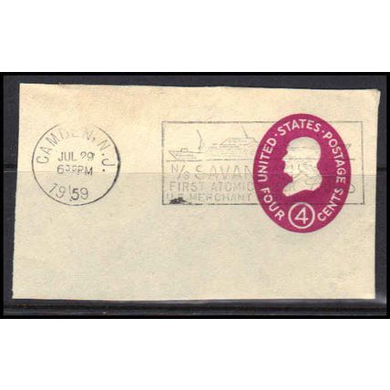 Used U536 4c Benjamin Franklin Very Fine Camden, NJ. E0764