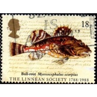 1988 Bicentenary of Linnean Society. 18p. Short-spined Seascorpion. V Fine Used