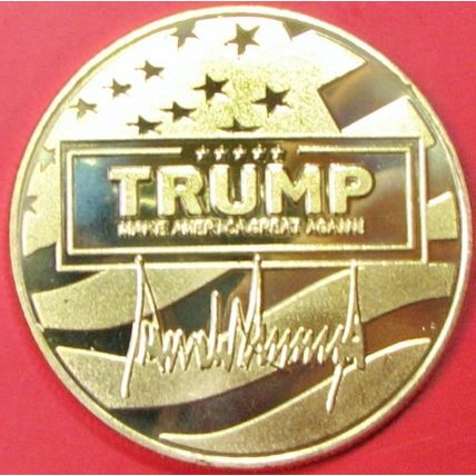 Trump Assassination Attempt. Challenge Coin. 1.50". 77b.