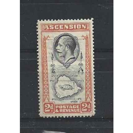 AscensionIsland.SG24 2d Ascension Island.Mounted Mint.Oct24