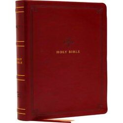 Nrsv, Catholic Bible, Standard Large Print, Leathersoft, Red, Comfort Print