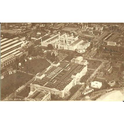 BRITISH EMPIRE EXHIBITION 1924 Aerial Postcard (Fleetway)