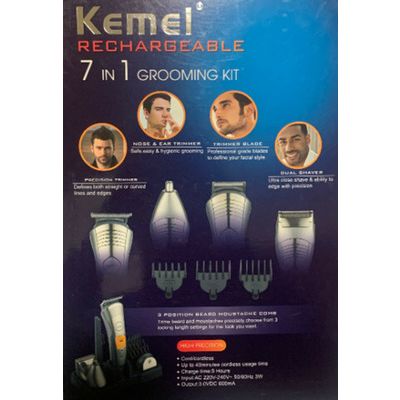 7 in 1 Professional Hair Cutting Trimming Clippers Beard Ear Nose Rechargeabl...