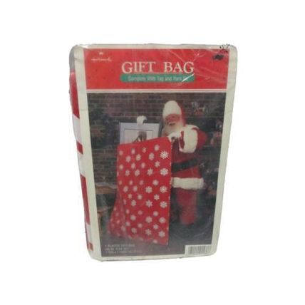 Hallmark Christmas Gift Bag with Snowflakes Complete with Tag and Tie