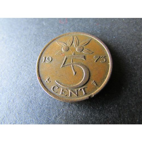 1973 NETHERLANDS FIVE CENT - COIN - 2 FREE POST. AQ