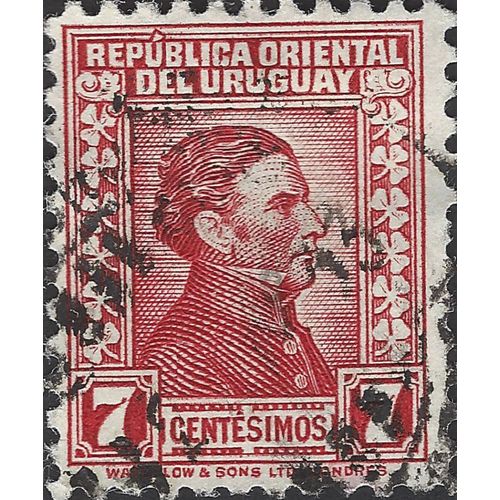 URUGUAY, General José Artigas, red 1932, 7c