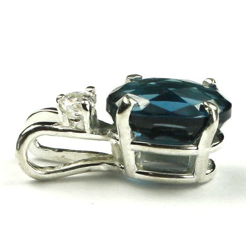 London Blue Topaz, 925 Sterling Silver Pendant, SP021