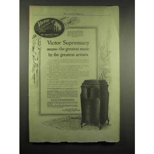1917 Victor Victrola Phonograph Ad - Greatest Artists