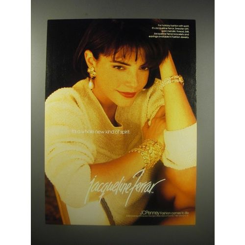 1990 JC Penney Jacqueline Ferrar Fashion Ad - New kind of spirit