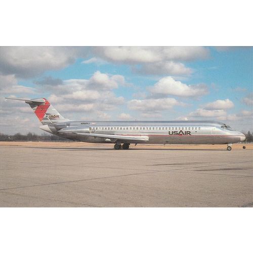 USair Douglas DC9 31 Civil Aviation Postcard (A19880)