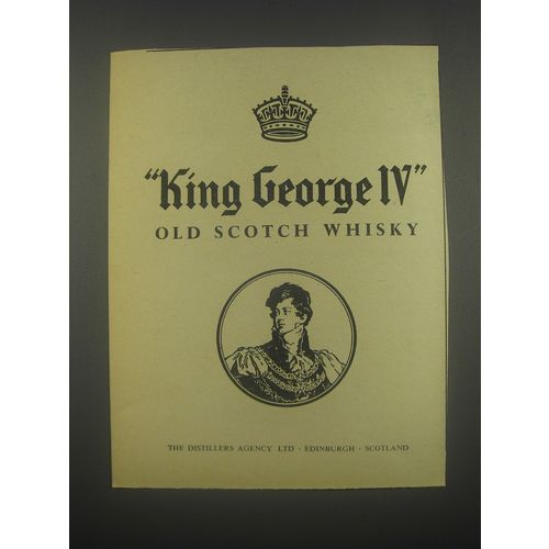 1959 King George IV Scotch Advertisement