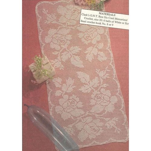Crochet Doily Pattern Briar Rose Runner