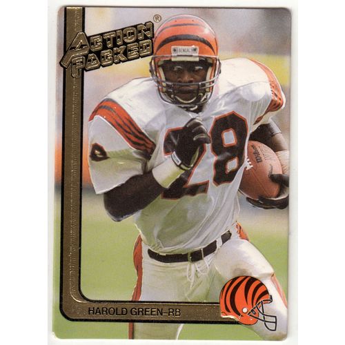 1991 Action Packed NFL Football card 31 Harold Green - Bengals