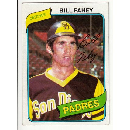 1980 Topps baseball card 44 Bill Fahey - Padres