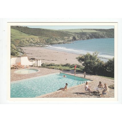 The Nare Hotel Carne Beach Veryan Cornwall Postcard C