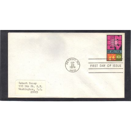 FDC Senate 1547 10c Energy (No Cachet-Label/A) CV41120