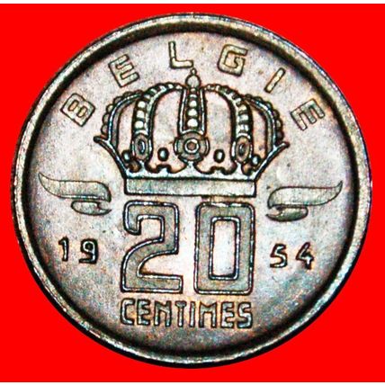 DUTCH LEGEND (1954-1960): BELGIUM ★ 20 CENTIMES 1954! LOW START★NO RESERVE