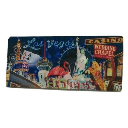 Las Vegas Nevada Montage Panoramic 3D Fridge Magnet