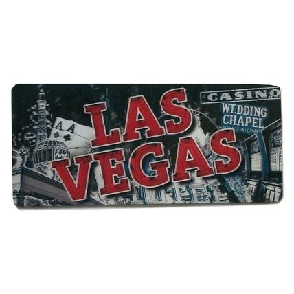 Las Vegas Nevada Montage Panoramic 3D Fridge Magnet