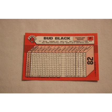 Bud Black 1989 Bowman TIFFANY NO. 81