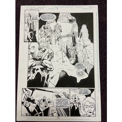 Eclipso #4 p7 (1993) McDonnell Creeper Cave Carson Bruce Gordon Semi-Splash
