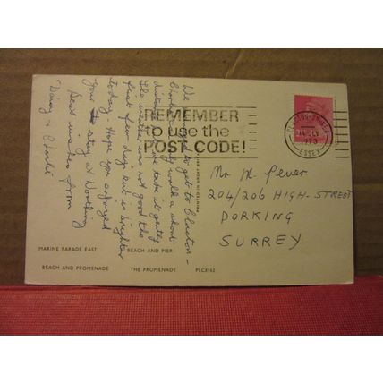 multiview, CLACTON-ON-SEA, ESSEX. used postcard 1973 postmark =