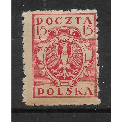 POLAND 1919 SOUTHERN POLAND 15H RED SG 71 M / MINT