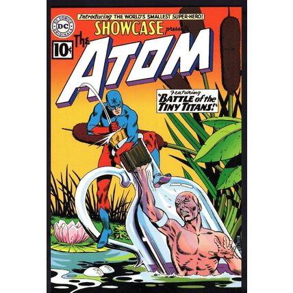 The Atom Showcase DC Comic Book Issue 34 Tiny Titans Art Postcard