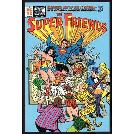 The Superfriends DC TV Comic Book Superman Issue 1 Postcard