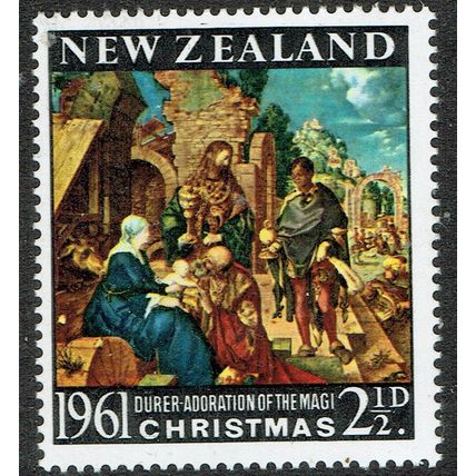New Zealand 1961 Christmas 2½d Multicoloured SG809 UM