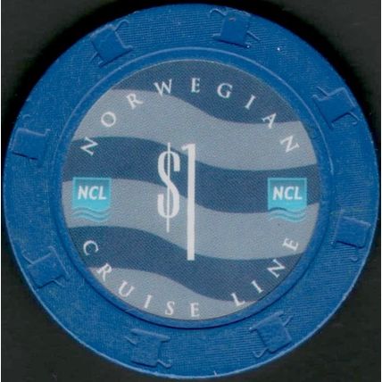 Norwegian Cruise Line. $1 Casino Chip. I21.