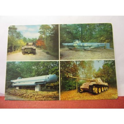 multiview, TANK MUSEUM, OVERLOON, NETHERLANDS unused postcard =