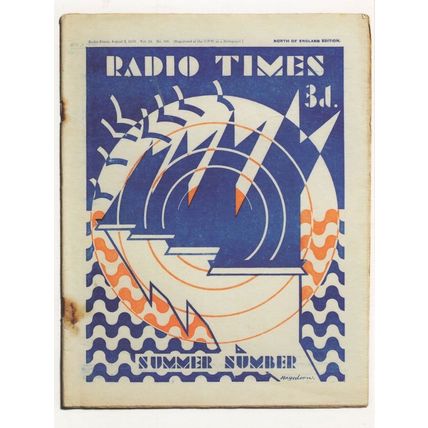 Issue Number 7 BBC Radio Times Magazine Summer 1929 Postcard
