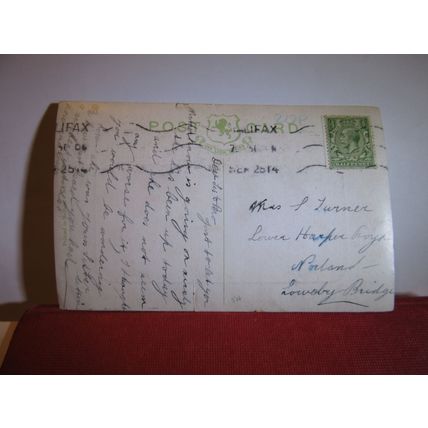 WEST VIEW PARK, HALIFAX, YORKSHIRE used antique postcard 1914 pm =
