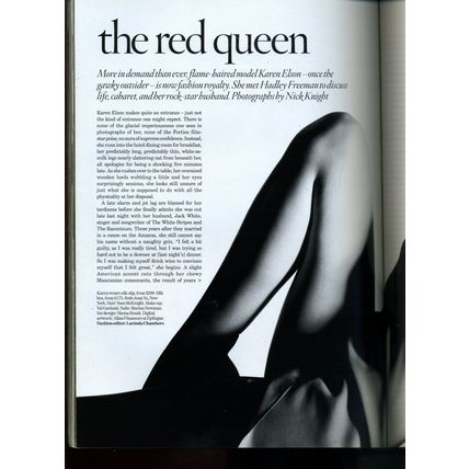 Vogue UK British Magazine September 2008 September KAREN ELSON Nick Knight EXC.