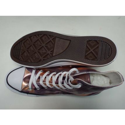New Mens 13 Converse CTAS Hi Metallic Dusk Pink MSRP $65 157619F Womens 15