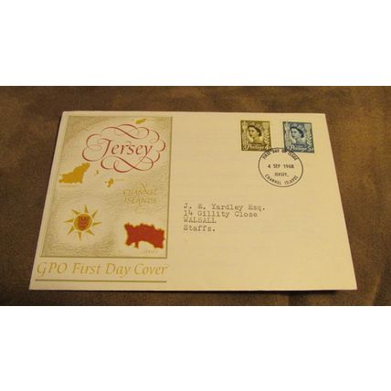 GPO 1968 GB FDC cover - Jersey Regional Definitives