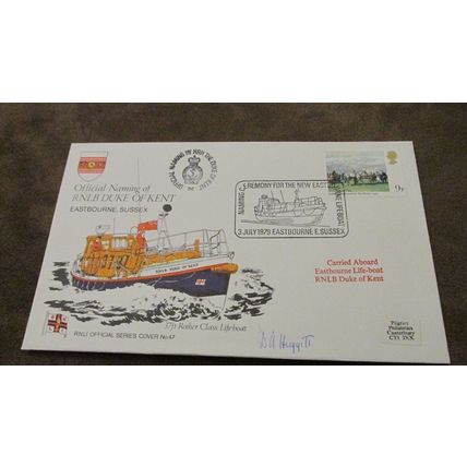 Signed 1979 GB Cover- RNLI Lifeboat Dukee of Kent - Eastbourne, Sussex
