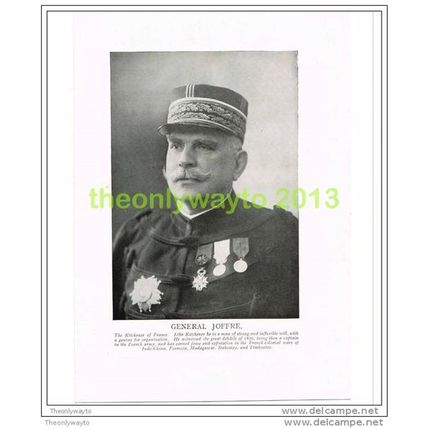 GENERAL JOFFRE, PHOTO BOOK ILLUSTRATION c1914