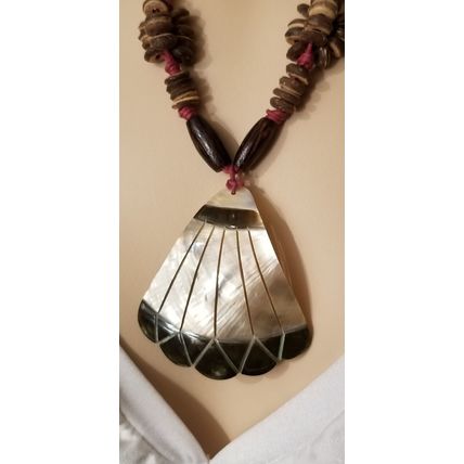 Mother Of Pearl Shell Coconut Necklace