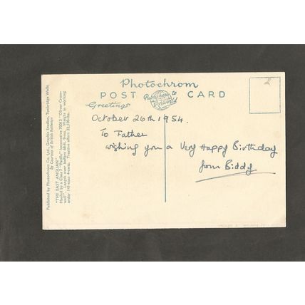 Post Card Freddie Frith Castrol Oils