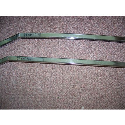 1967 PLYMOUTH SATELLITE ROOF DRIP RAIL WINDOW CHANNEL TRIM OEM BELVEDERE GTX