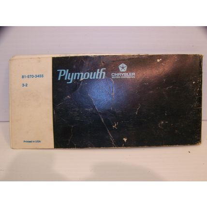 1973 PLYMOUTH FURY OPERATORS MANUAL OEM