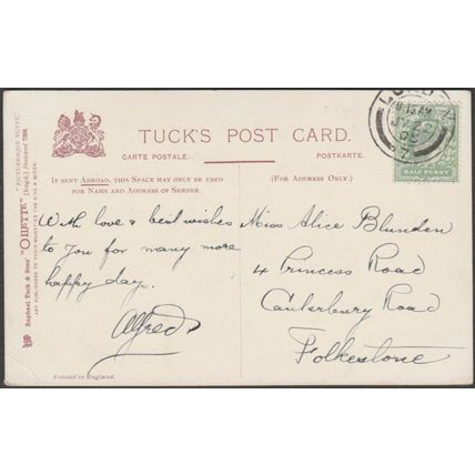 Banks of the Nile, Ghizeh, near Cairo, 1905 - Tuck's Oilette Postcard