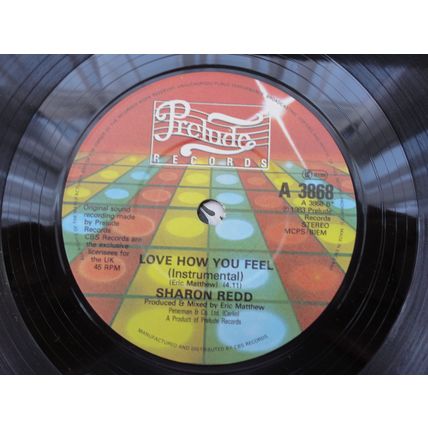 Sharon Redd 1983 7" Vinyl Single Love How You Feel b/w Instrumental